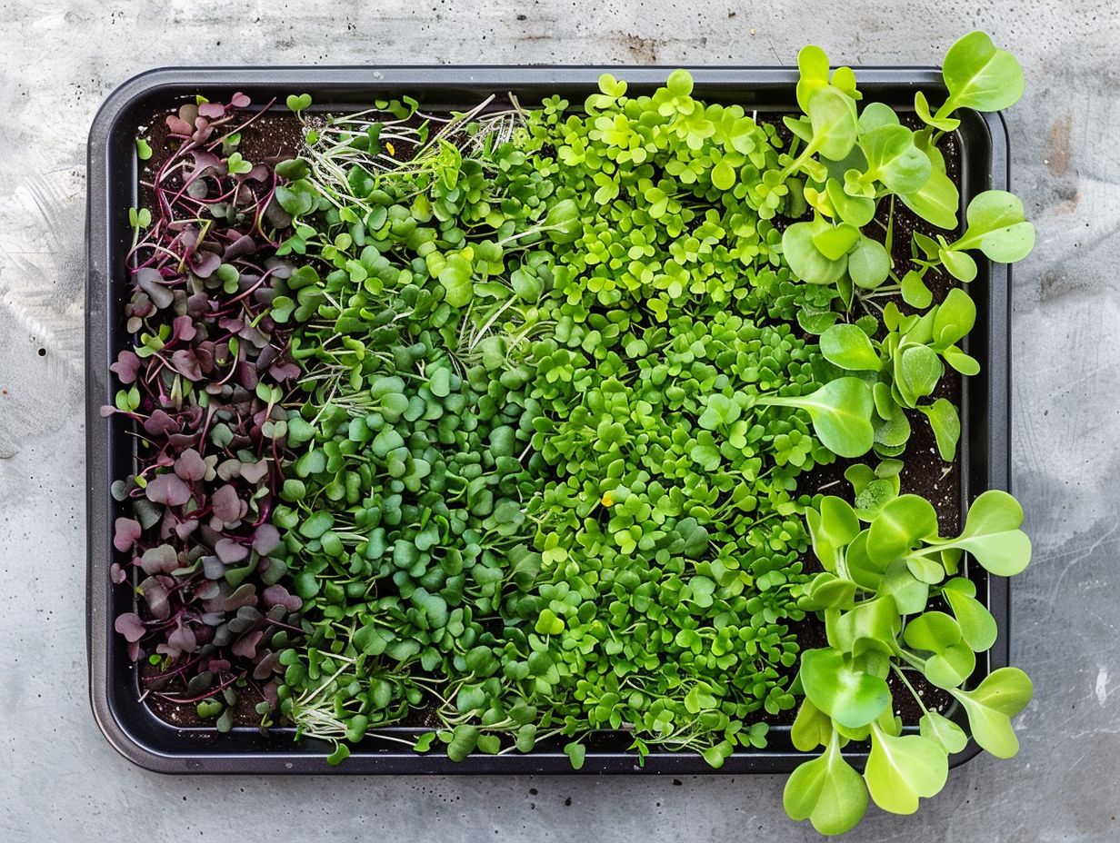 The best method for harvesting microgreens is to use clean scissors or a sharp knife to cut the greens just above the soil level. This allows for continuous growth and maximum yield. 3. Should I harvest all of my microgreens at once or can I harvest them over time? It is recommended to harvest all of your microgreens at once, as harvesting individual leaves can disrupt the growth of the remaining plants and decrease overall yield. 4. Can I reuse the soil after harvesting my microgreens for maximum yield? Yes, you can reuse the soil after harvesting your microgreens. It is important to remove any remaining roots and debris and allow the soil to dry out before using it again. 5. What is the best way to store harvested microgreens for maximum freshness? The best way to store harvested microgreens is to place them in an airtight container or plastic bag and store them in the refrigerator. They should be used within a few days for maximum freshness. 6. Do I need to wash my harvested microgreens before consuming them? Yes, it is important to wash your harvested microgreens before consuming them to remove any potential dirt or bacteria. Gently rinse them with cold water and pat dry before use.